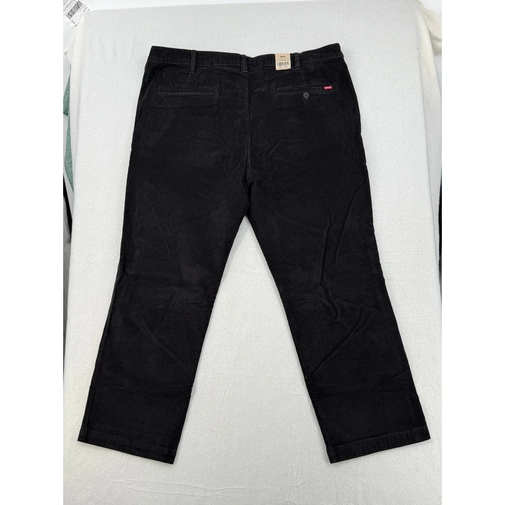 Levis XX Chino Relaxed Straight Corduroy Mens 42x30 Pants Stretch Black